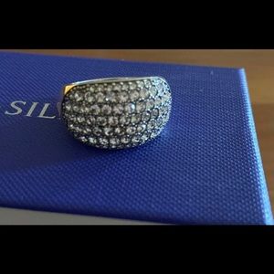 Silpada R3553 Embellished Pave ring size 9